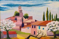 Lourmarin-les-amandiers-2004-81x64cm