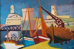 Marseille-bassin-de-carenage-1948-73x54cm
